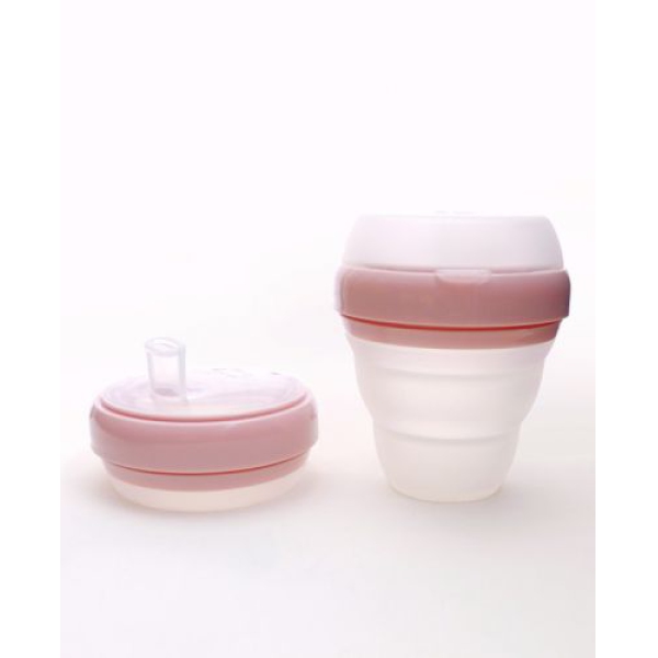 Vaso antiderrame + pajita de silicona bebe de Interbaby