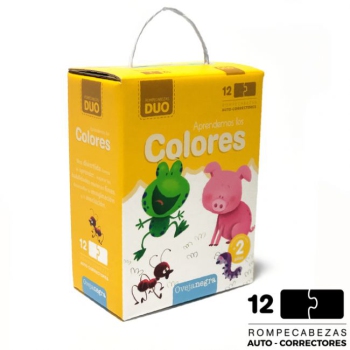 12 Rompecabezas Puzzle Infantiles ¡aprendemos Los Colores!