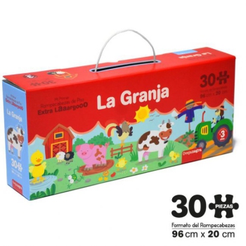 Puzzle Rompecabezas La Granja 96x20cm Oveja Negra 30 Piezas.